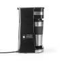 Nedis KACM300FBK - Drip coffee maker - 0.42 L - Ground coffee - 700 W - Black - Silver