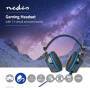 Nedis Gaming Headset / Über Ohr / Surround / USB Type-A / Biegbar & einziehbare Mikrofon / 2.10 m / Normale Beleuchtung