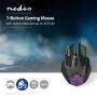 Nedis Gaming Mouse / Verdrahtet / 800 / 1200 / 1600 / 2400 dpi / Einstellbar DPI / Anzahl Knöpfe: 7 / Rechtshändig / 1.50 m / LED