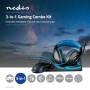 Nedis Gaming Combo Kit| 3 in 1| Headset Maus und Mauspad| Blau Schwarz