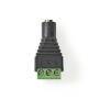 Nedis CCTV-Sicherheitsstecker| 3-Way Terminal Block| 3.5mm Jack Buchse|| Gruen