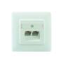 Rutenbeck 136112070 - RJ-45 - -5 - 50 °C - White - Plastic - IP21 - 72 V