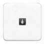 Vaddio 776211 - White - Thermoplastic - Glossy - Screwless - Bticino - IP31 - IK04