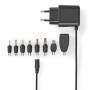 Nedis Universal-Netzteil / 12.5 W / 5 V DC / 1.60 m / 2.5 A / 8 plug(s) / Schwarz