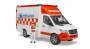 Bruder 02676 MB Sprinter Ambulanz mit Fahrer und Light + Sound Modul