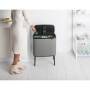 Brabantia Mülleimer Bo Touch Bin Mineral Concrete Grey, 3 x 11 L Papierkörbe & Mülleimer