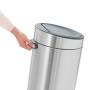 Brabantia Touch Bin - 30L - 30 L - Round - Plastic,Stainless steel - Manual - Stainless steel - 29 cm