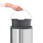 Brabantia Touch Bin - 30L - 30 L - Round - Plastic,Stainless steel - Manual - Stainless steel - 29 cm