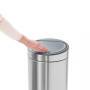 Brabantia Touch Bin - 30L - 30 L - Round - Plastic,Stainless steel - Manual - Stainless steel - 29 cm