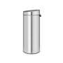 Brabantia Touch Bin - 30L - 30 L - Round - Plastic,Stainless steel - Manual - Stainless steel - 29 cm