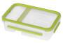 EMSA 518103 - Lunch container - Adult - Green,Transparent - Polypropylene (PP),Thermoplastic elastomer (TPE) - Monotone - Rectangular