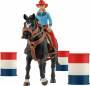 Schleich Farm World     42576 Barrel Racing mit Cowgirl Schleich