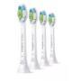 Philips Ersatz-Zahnbürsten HX6064/10 Sonicare Optimal White W2 weiß 4-er