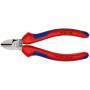 KNIPEX 70 02 140 - Diagonal-cutting pliers - Chromium-vanadium steel - Plastic - Blue/Red - 14 cm - 150 g