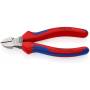 KNIPEX 70 02 140 - Diagonal-cutting pliers - Chromium-vanadium steel - Plastic - Blue/Red - 14 cm - 150 g