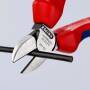 KNIPEX 70 02 140 - Diagonal-cutting pliers - Chromium-vanadium steel - Plastic - Blue/Red - 14 cm - 150 g