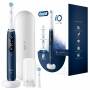 Oral-B iO 7 iO7 Elektrische Zahnbürste/Electric Toothbrush, Magnet-Technologie, 2 Aufsteckbürsten, 5 Putzmodi für Zahnpflege, Display & Reiseetui, Designed by Braun, sapphire blue