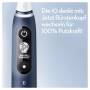 Oral-B iO 7 iO7 Elektrische Zahnbürste/Electric Toothbrush, Magnet-Technologie, 2 Aufsteckbürsten, 5 Putzmodi für Zahnpflege, Display & Reiseetui, Designed by Braun, sapphire blue