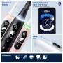 Oral-B iO 6 iO6 Doppelpack Elektrische Zahnbürste/Electric Toothbrush mit revolutionärer Magnet-Technologie, 5 Putzmodi & Display, 3 Aufsteckbürsten, black lava/pink sand