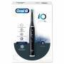 Oral-B iO 6 iO6 Elektrische Zahnbürste/Electric Toothbrush, Magnet-Technologie, 2 Aufsteckbürsten, 5 Putzmodi für Zahnpflege, Display & Reiseetui, Designed by Braun, black lava