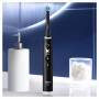 Oral-B iO 6 iO6 Elektrische Zahnbürste/Electric Toothbrush, Magnet-Technologie, 2 Aufsteckbürsten, 5 Putzmodi für Zahnpflege, Display & Reiseetui, Designed by Braun, black lava