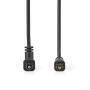 Nedis Optisches Audiokabel / Toslink Stecker / Toslink Stecker / Drehbar / 1.00 m / Rund / PVC / Schwarz / Umschlag