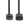 Nedis Displayport-Adapter / DisplayPort Stecker / HDMI™ Ausgang / 8K@30Hz / Vernickelt / Gerade / 0.20 m / Rund / TPE / PVC / Schwarz / Umschlag