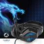 Nedis Gaming Headset / Über Ohr / Stereo / USB Type-A / 2x 3.5 mm / Klappbarer Mikrofon / 2.20 m / LED