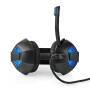 Nedis Gaming Headset / Über Ohr / Stereo / USB Type-A / 2x 3.5 mm / Klappbarer Mikrofon / 2.20 m / LED