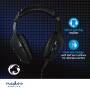 Nedis Gaming Headset / Über Ohr / Stereo / USB Type-A / 2x 3.5 mm / Klappbarer Mikrofon / 2.20 m / LED