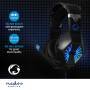 Nedis Gaming Headset / Über Ohr / Stereo / USB Type-A / 2x 3.5 mm / Klappbarer Mikrofon / 2.20 m / LED