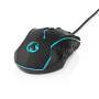 Nedis Gaming Mouse / Verdrahtet / 1200 / 1800 / 2400 / 3600 dpi / Einstellbar DPI / Anzahl Knöpfe: 6 / Programmierbare Tasten / Rechtshändig / 1.50 m / LED