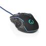 Nedis Gaming Mouse / Verdrahtet / 1200 / 1800 / 2400 / 3600 dpi / Einstellbar DPI / Anzahl Knöpfe: 6 / Programmierbare Tasten / Rechtshändig / 1.50 m / LED