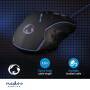 Nedis Gaming Mouse / Verdrahtet / 1200 / 1800 / 2400 / 3600 dpi / Einstellbar DPI / Anzahl Knöpfe: 6 / Programmierbare Tasten / Rechtshändig / 1.50 m / LED