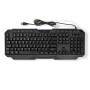 Nedis Wired Gaming Keyboard / USB Type-A / Folientasten / LED / QWERTY / ND-Layout / Stromversorgung über USB / Netzkabellänge: 1.30 m / Multimedia