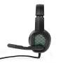 Nedis Gaming Headset / Über Ohr / Surround / USB Type-A / Klappbarer Mikrofon / 2.10 m / LED