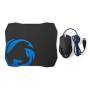 Nedis Gaming Mouse & Pad Set| Verdrahtet| dpi 1200 2400 4800 7200 dpi| - Mouse - 7,200 dpi