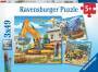 Ravensburger 9226 Puzzle Große Baufahrzeuge 3 X 49 Teile