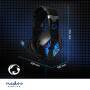 Nedis Gaming Headset / Über Ohr / Stereo / USB Type-A / 2x 3.5 mm / Klappbarer Mikrofon / 2.20 m / LED