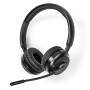 Nedis PC-Headset / Auf Ohr / Stereo / Bluetooth / Klappbarer Mikrofon / Schwarz