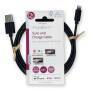 Nedis Lightning Kabel / USB 2.0 / Apple Lightning 8-Pin / USB-A Stecker / 480 Mbps / Vernickelt / 2.00 m / Rund / PVC / Schwarz / Label