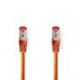 Nedis CAT6-Netzwerkkabel / RJ45 Stecker / RJ45 Stecker / S/FTP / 1.00 m / Rund / LSZH / Orange / Label