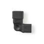 Nedis Extension Plug / IEC-320-C13 / IEC-320-C14 / Rechts abgewinkelt / Vernickelt / PVC / Schwarz / Box / 1 Stück