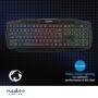 Nedis Wired Gaming Keyboard| USB 2.0| Folientasten| LED| US International| US-Layout