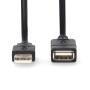 Nedis USB-KABEL A-STECKER/A-BUCHSE (CCGL60010BK20     2M)