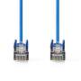 Nedis CAT5e-Netzwerkkabel / SF/UTP / RJ45 Stecker / RJ45 Stecker / 3.00 m / Rund / PVC / Blau / Label