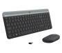 Logitech MK470 - Full-size (100%) - USB - QWERTZ - Graphite - Mouse included
