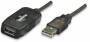 MANHATTAN USB-Repeater Kabel USB 2.0 A -> A St/Bu 10.00m Bli (150248)