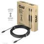 Club 3D USB 3.2 Gen2 Type C to C Active Bi-directional Cable 8K60Hz M/M 5m/16.4ft - 5 m - USB C - USB C - USB 3.2 Gen 2 (3.1 Gen 2) - 10000 Mbit/s - Black