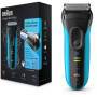 Braun 3040s - Foil shaver - Blue - Battery - Nickel-Metal Hydride (NiMH) - 45 h - 1 h